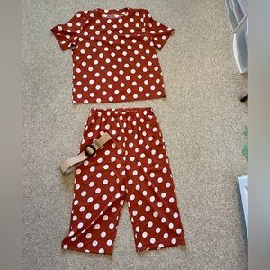 Polka Dot outfit with matching top and bottom